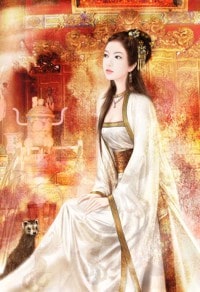 女郎騎着馬來